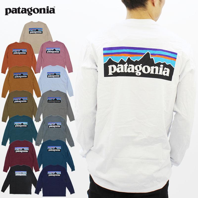 patagonia パタゴニア Tシャツ メンズ ロングスリーブ P-6ロゴ patagonia パタゴニア Tシャツ メンズ ロングスリーブ P-6ロゴ