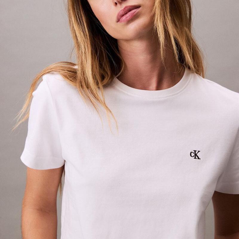 カルバンクライン レディース 半袖Tシャツ Calvin Klein アーカイブロゴ クルーネック トップス 47A219Gの画像