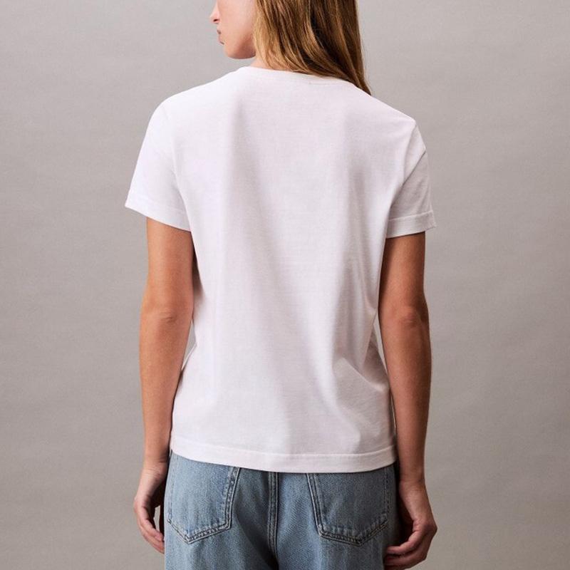 カルバンクライン レディース 半袖Tシャツ Calvin Klein アーカイブロゴ クルーネック トップス 47A219Gの画像