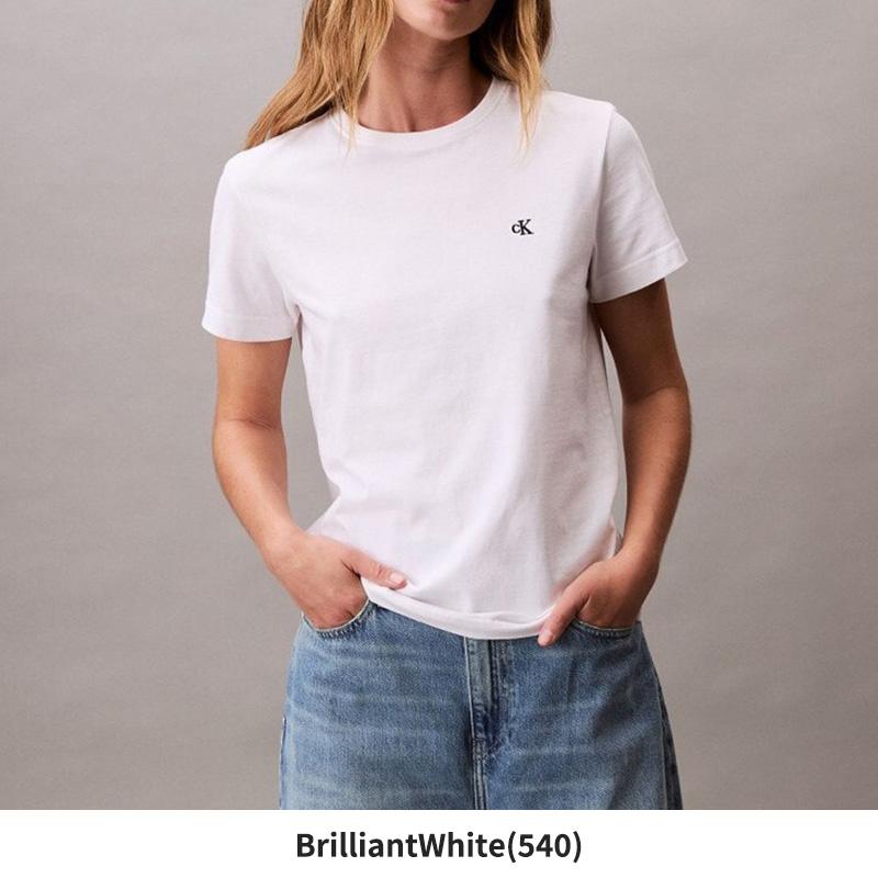 カルバンクライン レディース 半袖Tシャツ Calvin Klein アーカイブロゴ クルーネック トップス 47A219Gの画像