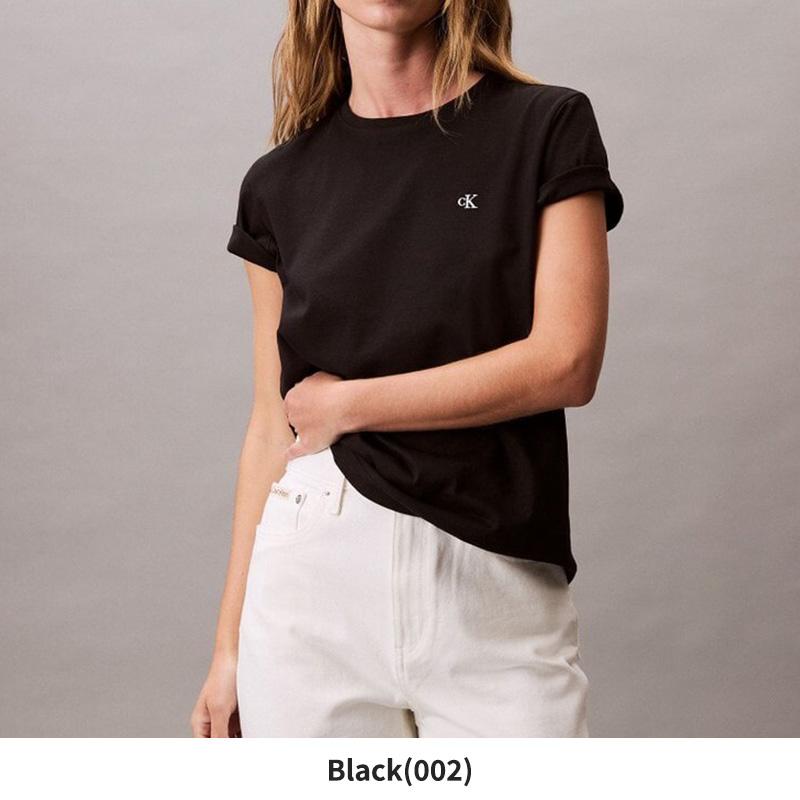 カルバンクライン レディース 半袖Tシャツ Calvin Klein アーカイブロゴ クルーネック トップス 47A219Gの画像