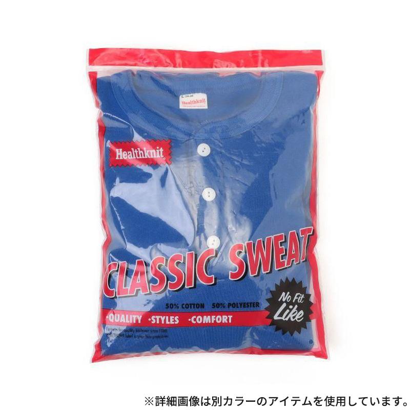 ヘルスニット メンズ 無地 トレーナー レディース Healthknit クラシックスウェット ヘンリーネック 長袖 ベーシック デイリーウェア 54005 | Healthknit | 09