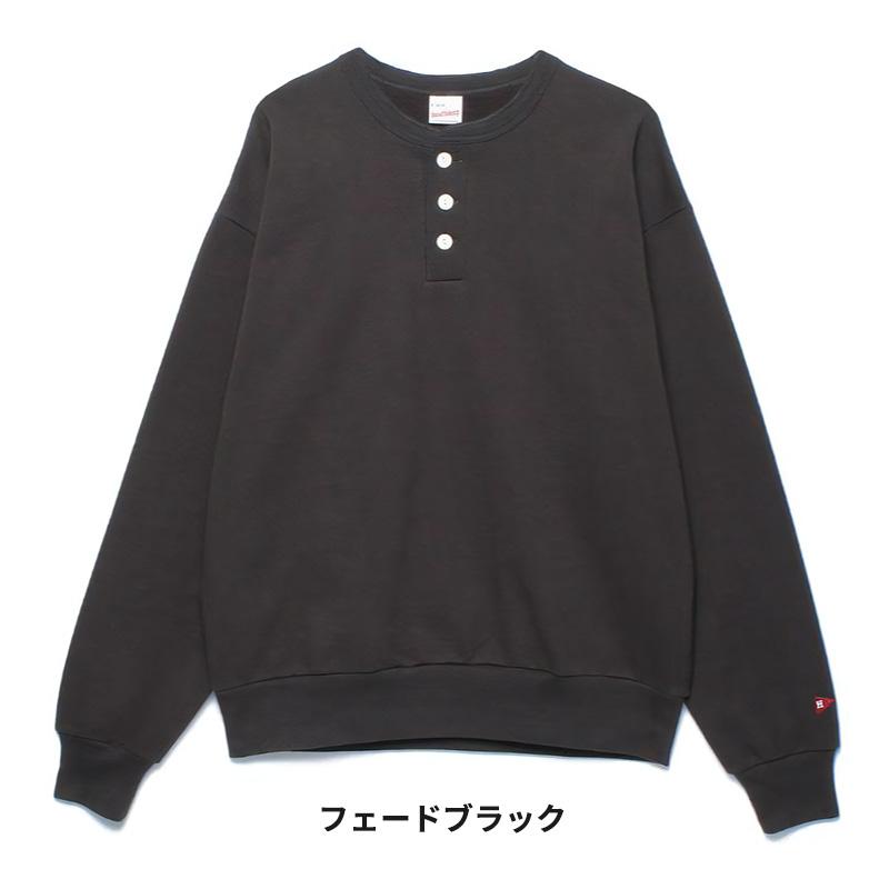 ヘルスニット メンズ 無地 トレーナー レディース Healthknit クラシックスウェット ヘンリーネック 長袖 ベーシック デイリーウェア 54005 | Healthknit | 11