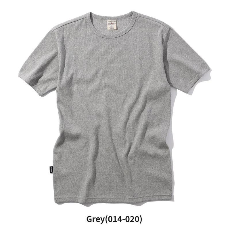 【新品未使用】AVIREX GOLF半袖 Lサイズ グレー AVIREX（アヴィレックス） 半袖Tシャツ DAILY S S RIB CREW NECK TEE