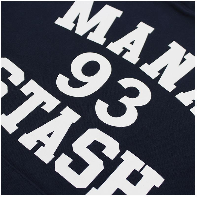 MANASTASH（マナスタッシュ） メンズ COLLEGE LOGO STAND COLLAR SWEAT