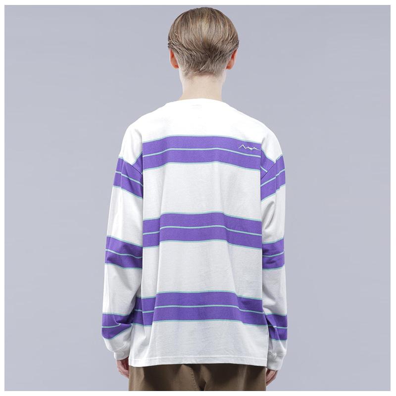 MANASTASH（マナスタッシュ） アバディーンラガーロングスリーブTシャツ ボーダー 長袖 ロングTシャツ カットソー : Neo ...