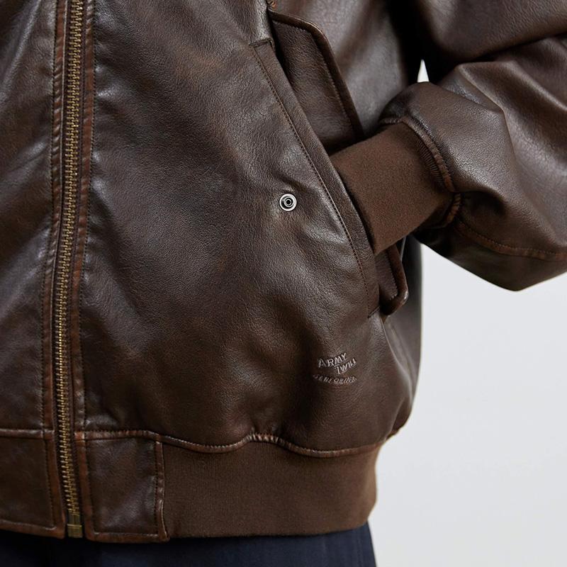 ARMY TWILL（アーミーツイル） メンズ レザージャケット ヴィーガン