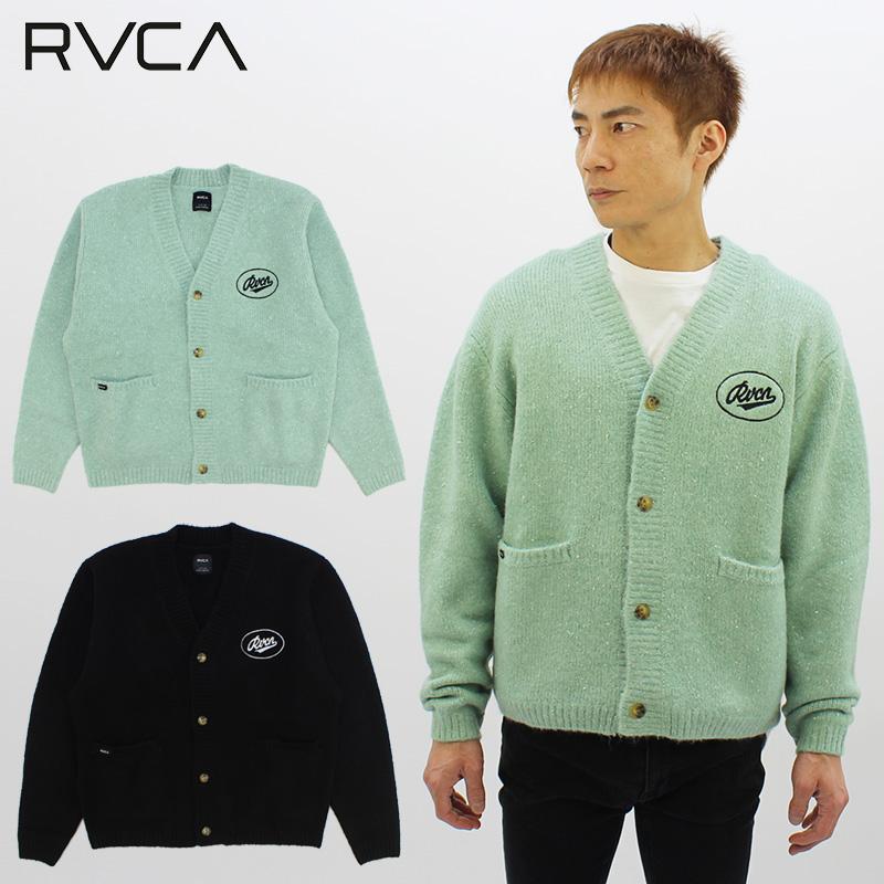RVCA（ルーカ） RVCA WORK SCRIPT CARDIGAN bc042-090 メンズ ニット
