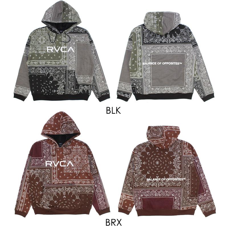RVCA（ルーカ） RVCA PATCHWORK BANDANA HOODIE bc042-158 メンズ