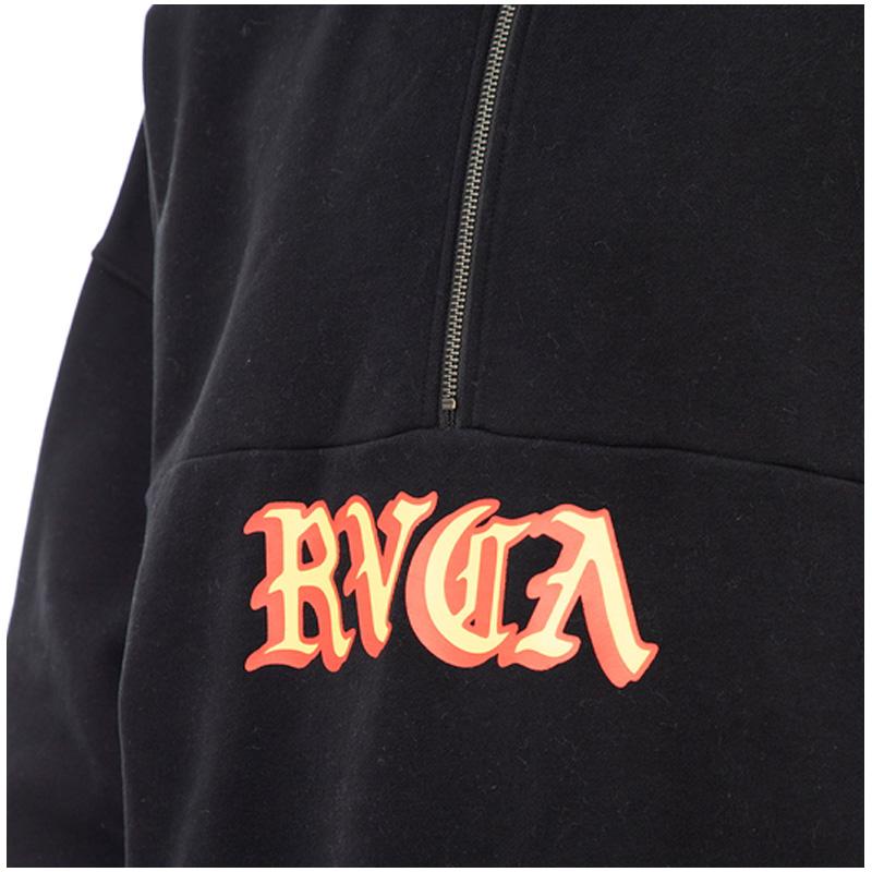 RVCA（ルーカ） RVCA SCRIPT ZIP メンズ スウェット ハーフジップ