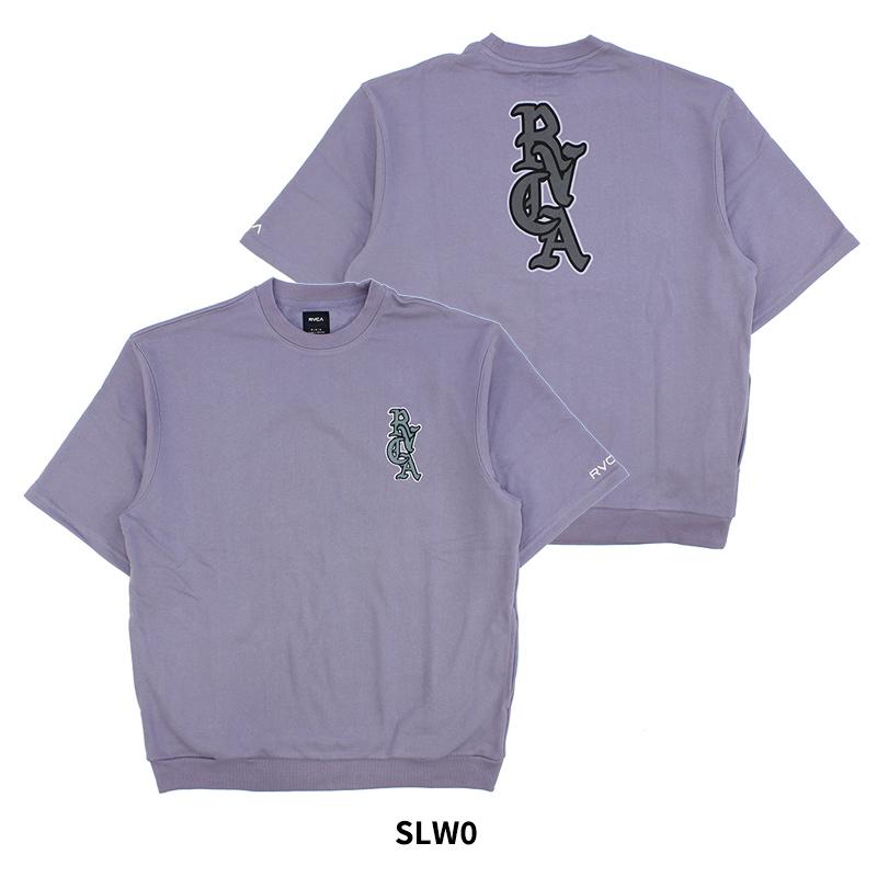 ルーカ RVCA OE HALF SWEAT CREW メンズ  半袖 クルースウェット トップス カットソー be041-005 RVCA（ルーカ） RVCA OE HALF SWEAT CREW メンズ BE041-005 半袖