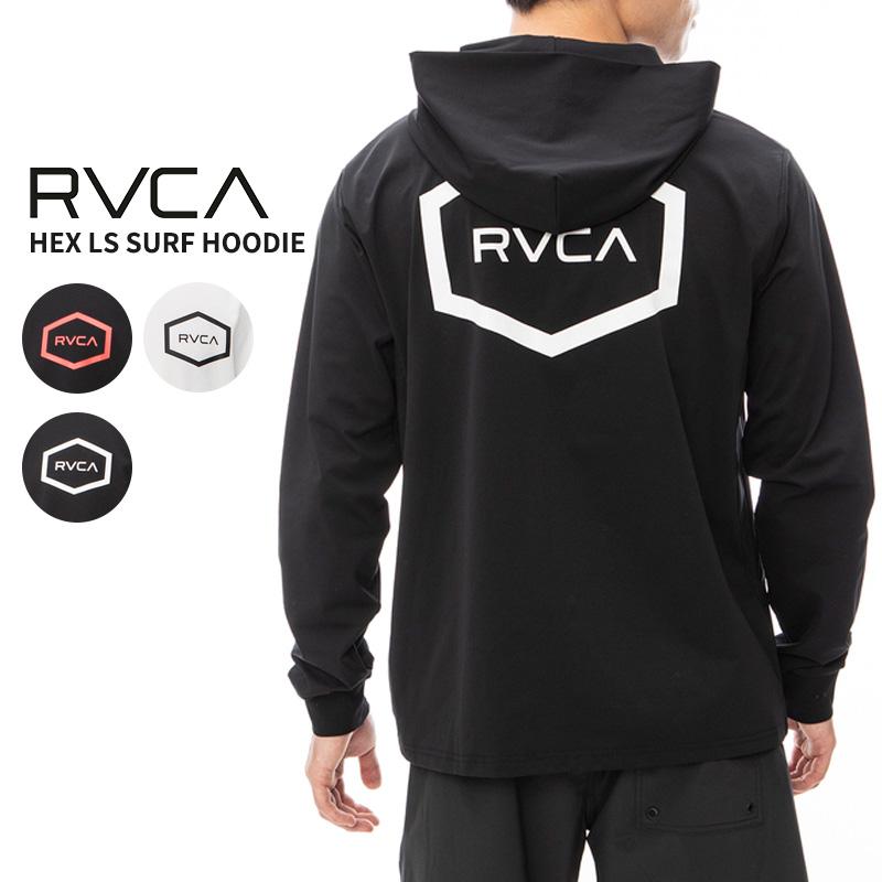 ルーカ RVCA HEX LS SURF HOODIE ラッシュガード フーディー ジップアップ  男性 be041-800 ルーカ RVCA HEX LS SURF HOODIE ラッシュガード フーディー ジップ