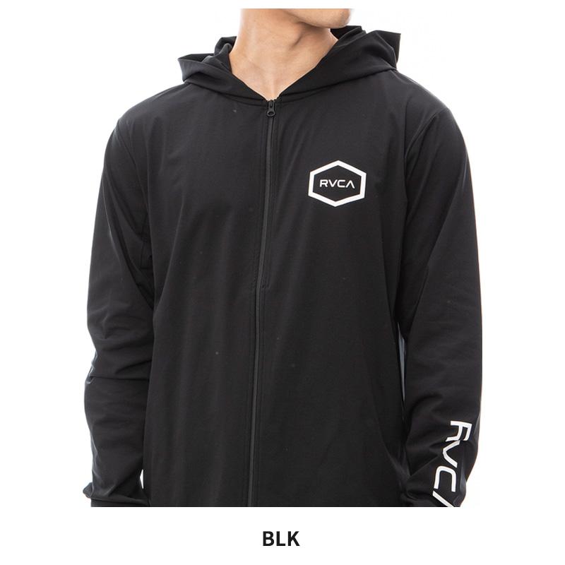 ルーカ RVCA HEX LS SURF HOODIE ラッシュガード フーディー ジップ