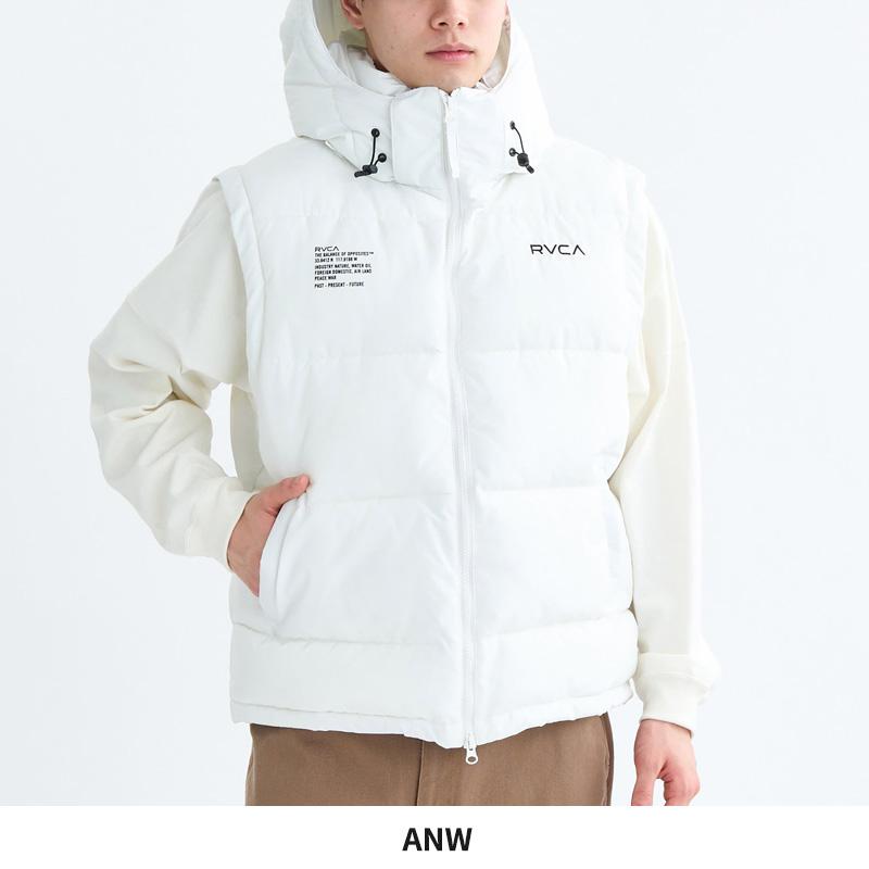 RVCA（ルーカ） メンズ 中綿ベスト RVCA RVCA PUFFER VEST フード付き 