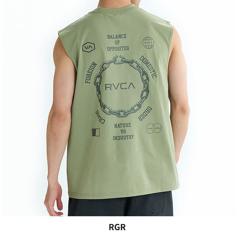 RVCA ルーカ メンズ ノースリーブ ラッシュガード CHAIN RELEASE