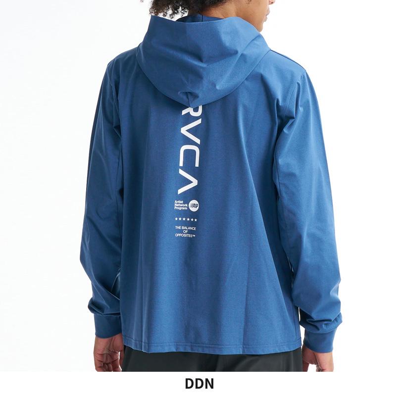 RVCA - ルーカ メンズ 長袖混雑時かばい立て UVはね除ける 速乾 STRAIGHT WAY SFHD フーディー サーフ BG041852