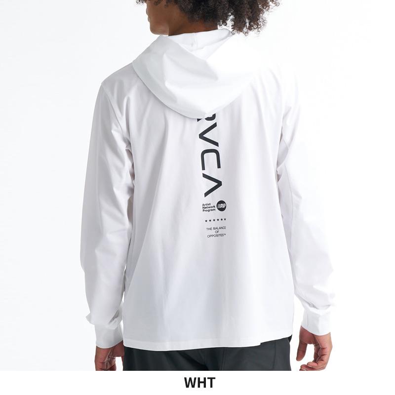 RVCA - ルーカ メンズ 長袖混雑時かばい立て UVはね除ける 速乾 STRAIGHT WAY SFHD フーディー サーフ BG041852