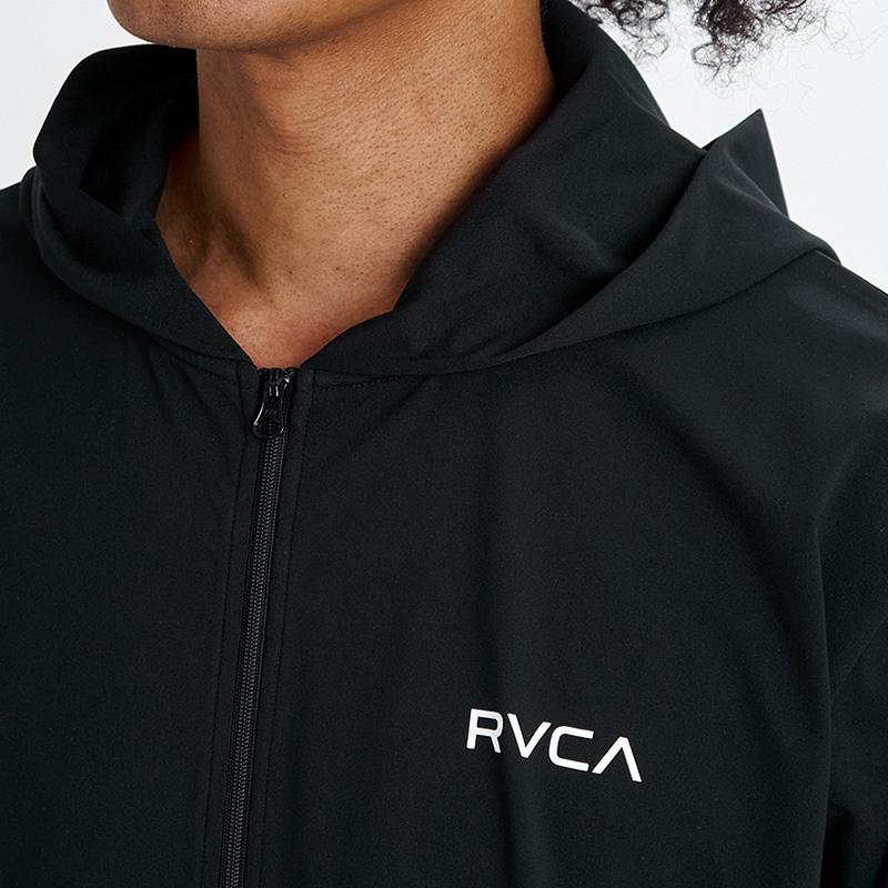 RVCA - ルーカ メンズ 長袖混雑時かばい立て UVはね除ける 速乾 STRAIGHT WAY SFHD フーディー サーフ BG041852