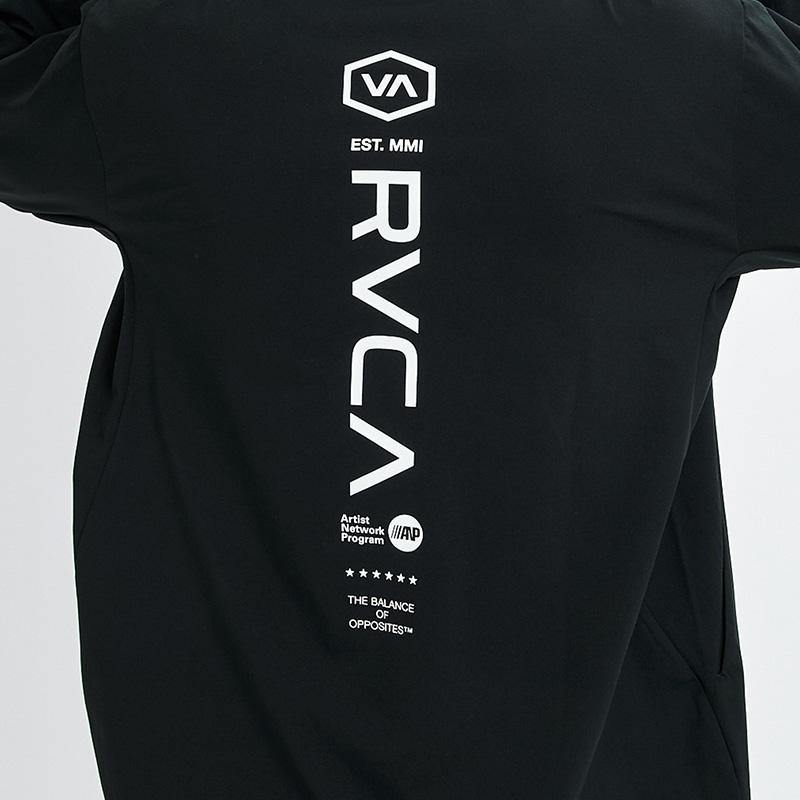 RVCA - ルーカ メンズ 長袖混雑時かばい立て UVはね除ける 速乾 STRAIGHT WAY SFHD フーディー サーフ BG041852