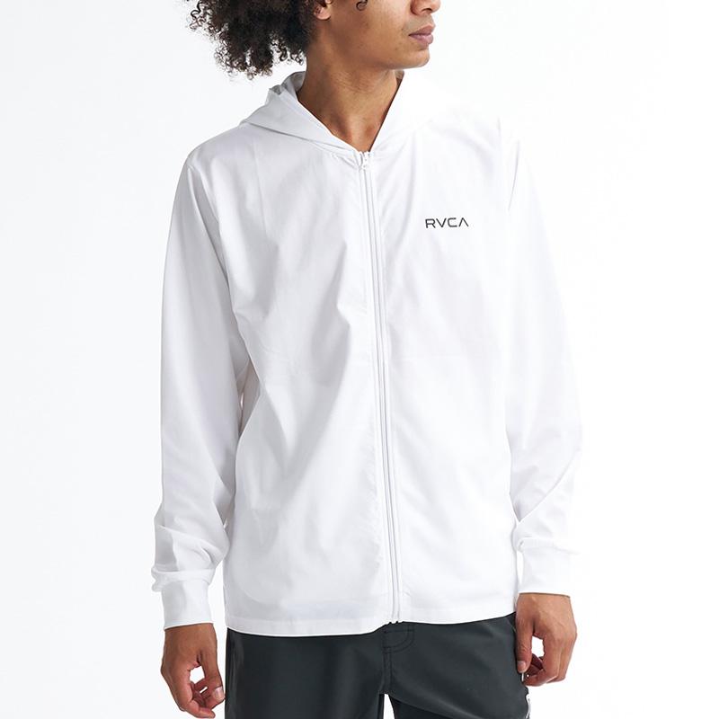 RVCA - ルーカ メンズ 長袖混雑時かばい立て UVはね除ける 速乾 STRAIGHT WAY SFHD フーディー サーフ BG041852