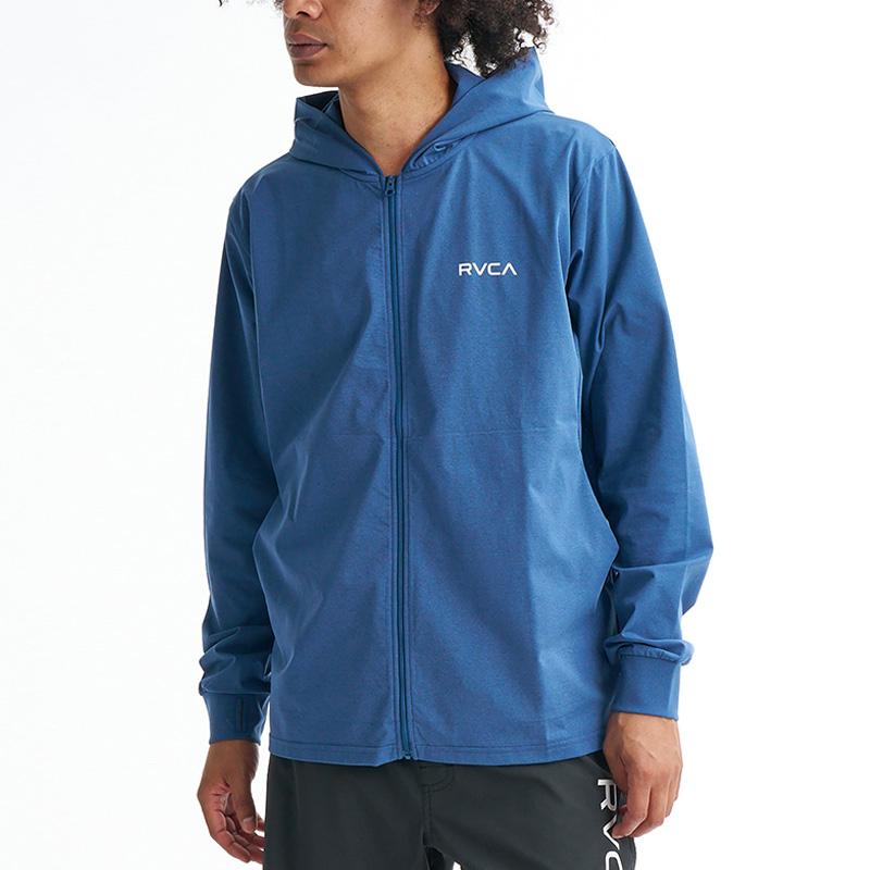 RVCA - ルーカ メンズ 長袖混雑時かばい立て UVはね除ける 速乾 STRAIGHT WAY SFHD フーディー サーフ BG041852