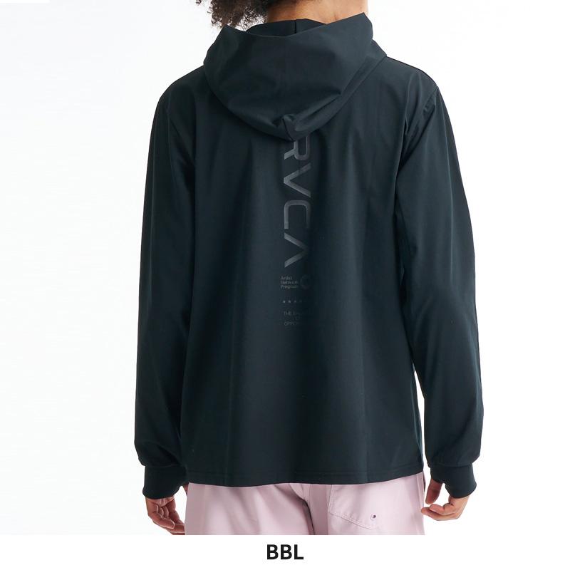 RVCA - ルーカ メンズ 長袖混雑時かばい立て UVはね除ける 速乾 STRAIGHT WAY SFHD フーディー サーフ BG041852