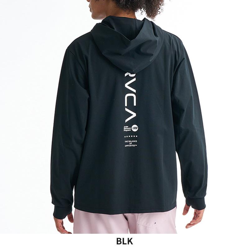 RVCA - ルーカ メンズ 長袖混雑時かばい立て UVはね除ける 速乾 STRAIGHT WAY SFHD フーディー サーフ BG041852