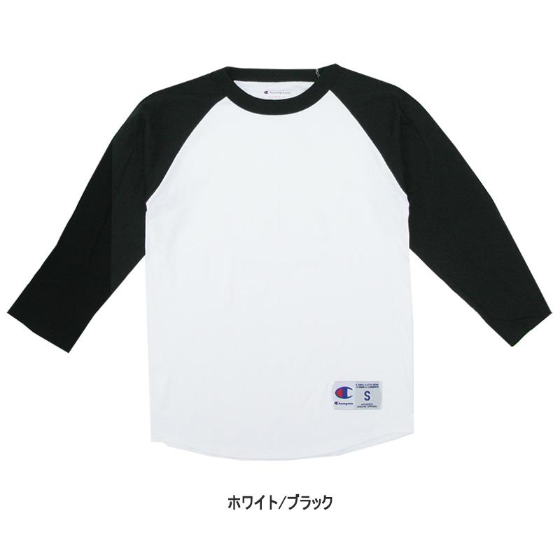 チャンピオン Champion  ラグラン ベースボール Tシャツ 5.2oz Raglan Baseball Tee  t1397  メンズ 7分袖 Tシャツ[AA-2]｜neo｜09