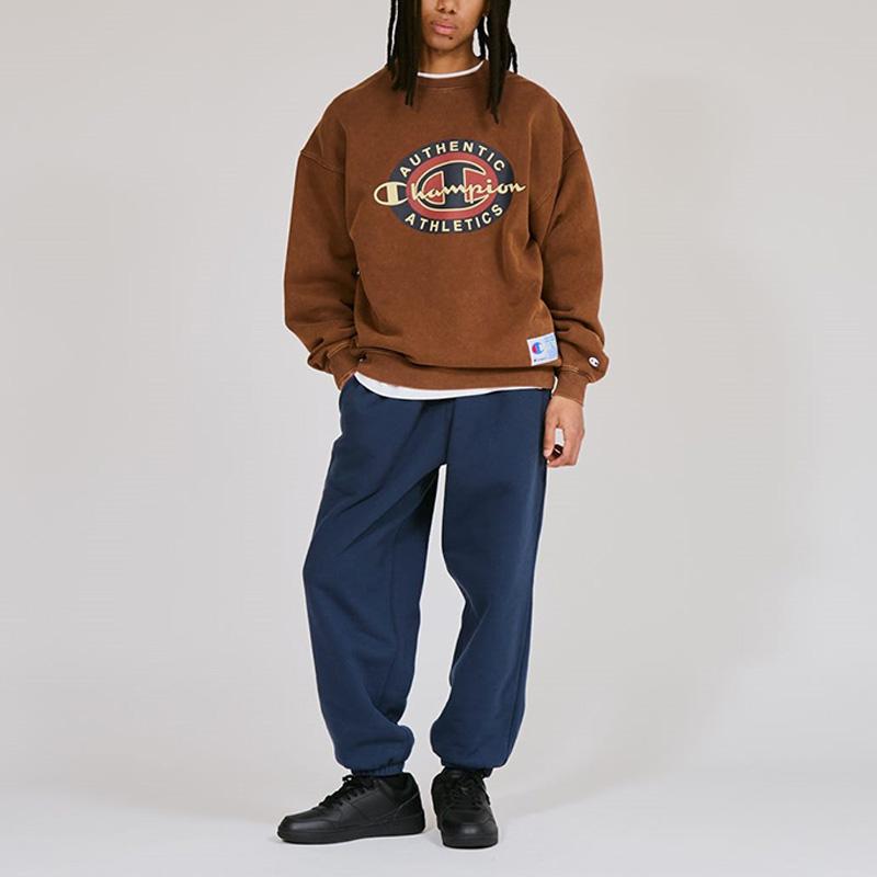 チャンピオン メンズ プリント トレーナー Champion クルーネックスウェットシャツ 25FW CREW NECK SWEATSHIRT アクションスタイル チャンピオン 裏毛 C3-C014 Champion（チャンピオン） メンズ プリント トレーナー クルーネック