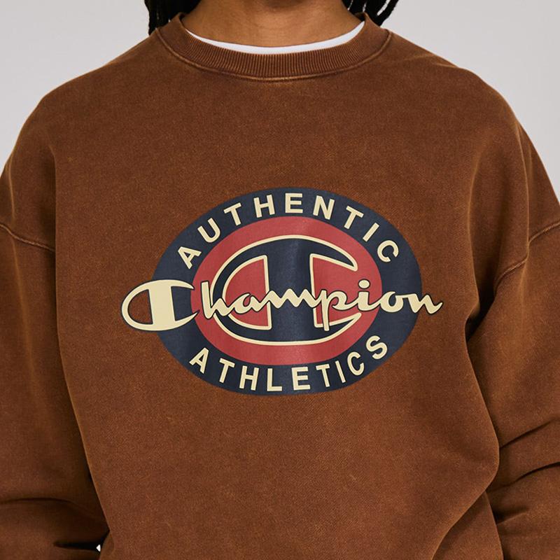 Champion（チャンピオン） メンズ プリント トレーナー クルーネック