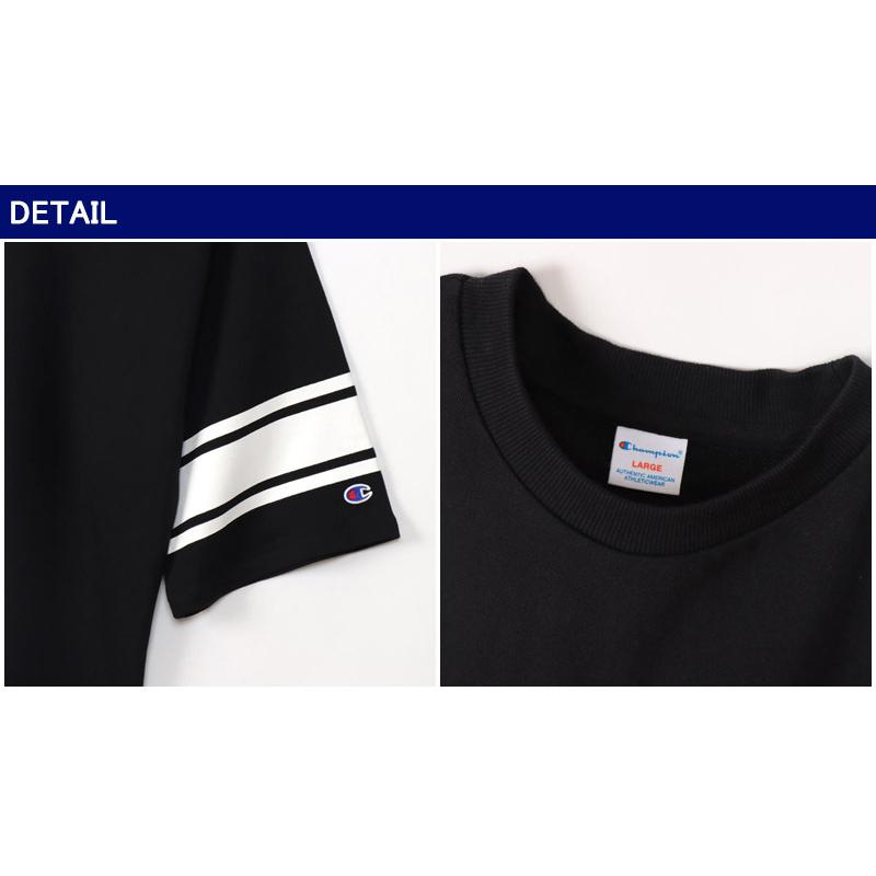 Champion（チャンピオン） ハーフスリーブ クルーネック スウェット