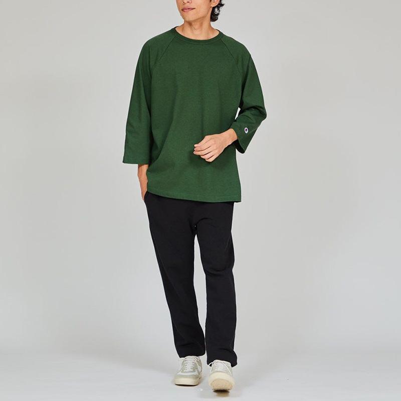 チャンピオン メンズ T1011 ラグラン3/4スリーブTシャツ 25SS MADE IN