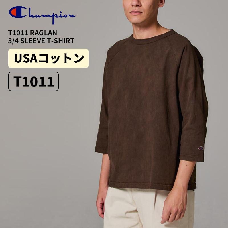 Champion（チャンピオン） T1011 メンズ 7分袖Tシャツ ティーテン