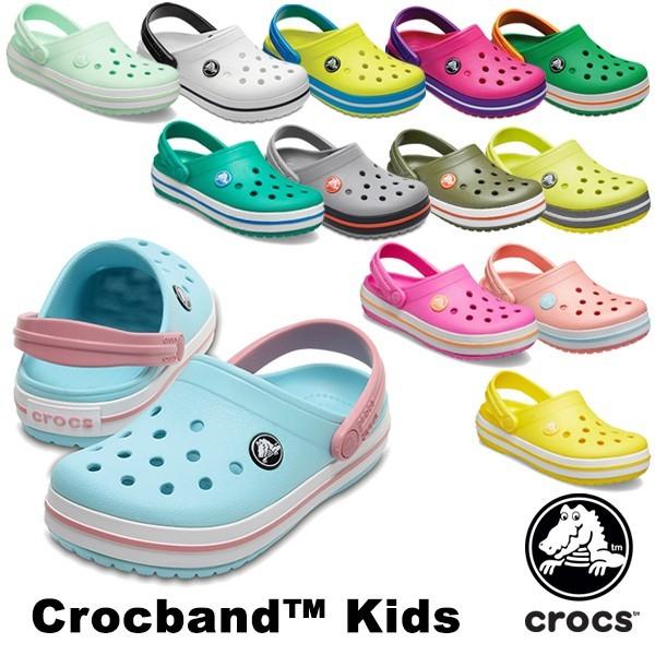 【正規通販】 クロックス CROCS クロックバンド キッズ ホールサイズ セール特価品 サンダル kids AA crocband