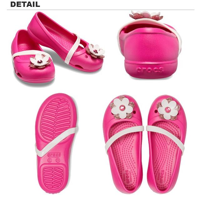 リナ商品 crocs（クロックス） リナ チャーム フラット キッズ crocs lina charm