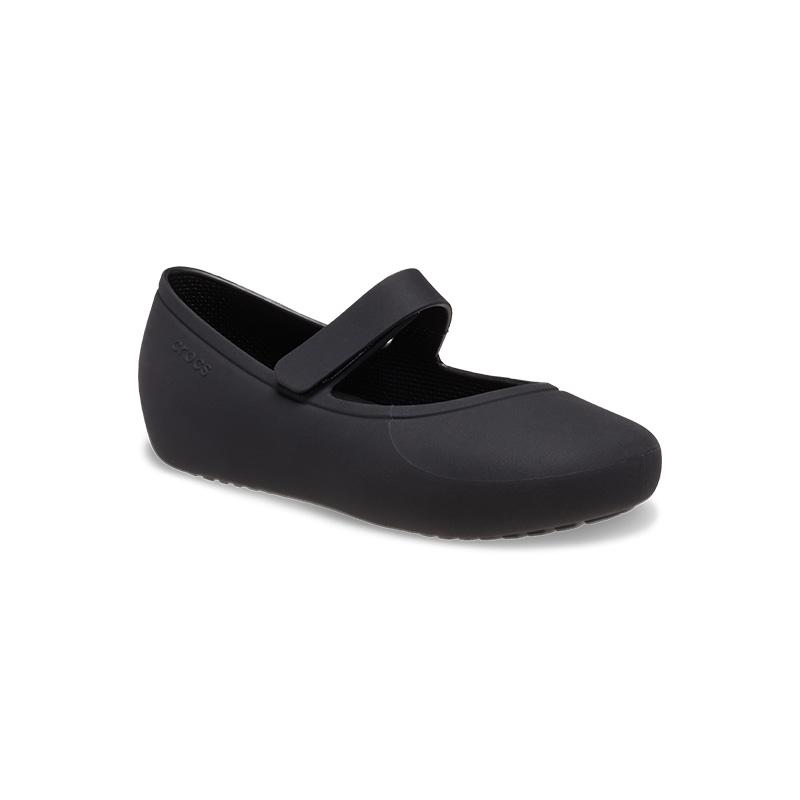 【美品】クロックス (22) メリージェーンシューズ フラット サンダル crocs（クロックス） ブルックリン メリー ジェーン フラット トドラー