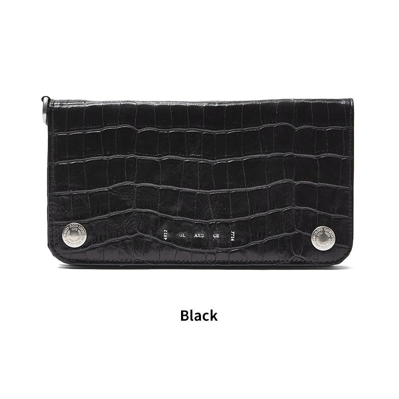 THE CRIMIE ブラックレザー長財布 CRIMIE（クライミー） メンズ レザーウォレット 長財布 THE CRIMIE