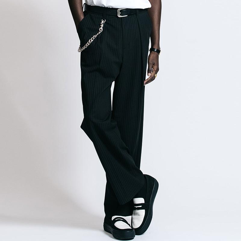 ナイスネス 美品 ストライプ トラウザー パンツ スラックス CRIMIE（クライミー） メンズ スラックス THE CRIMIE テイラー