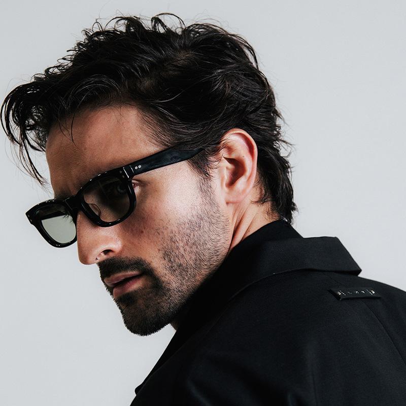 THE CRIMIE ブラック サングラス ケース付きバイカーシェード CRIMIE（クライミー） サングラス ROB BIKER SHADE SUNGLASSES / ROB
