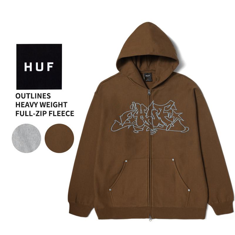 HUF ハフ メンズ ジップパーカー Outlines Heavy Weight Full HUF ハフ メンズ ジップパーカー Outlines Heavy Weight Full