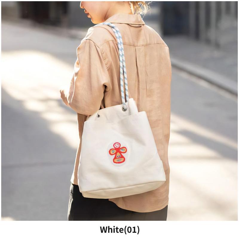 バッグ Rmama gym master ジムマスター 覆面サガラ刺繍キャンバストート