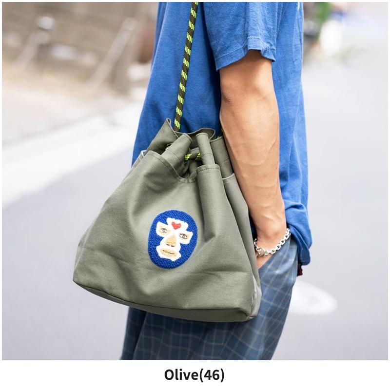 バッグ Rmama gym master ジムマスター 覆面サガラ刺繍キャンバストート