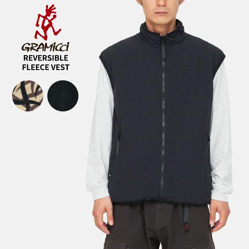 Gramicci（グラミチ） メンズ フリースベスト リバーシブルフリース 