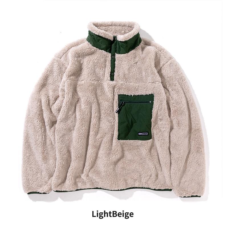 GRIP SWANY（グリップスワニー） メンズ ボア プルオーバー コーラル