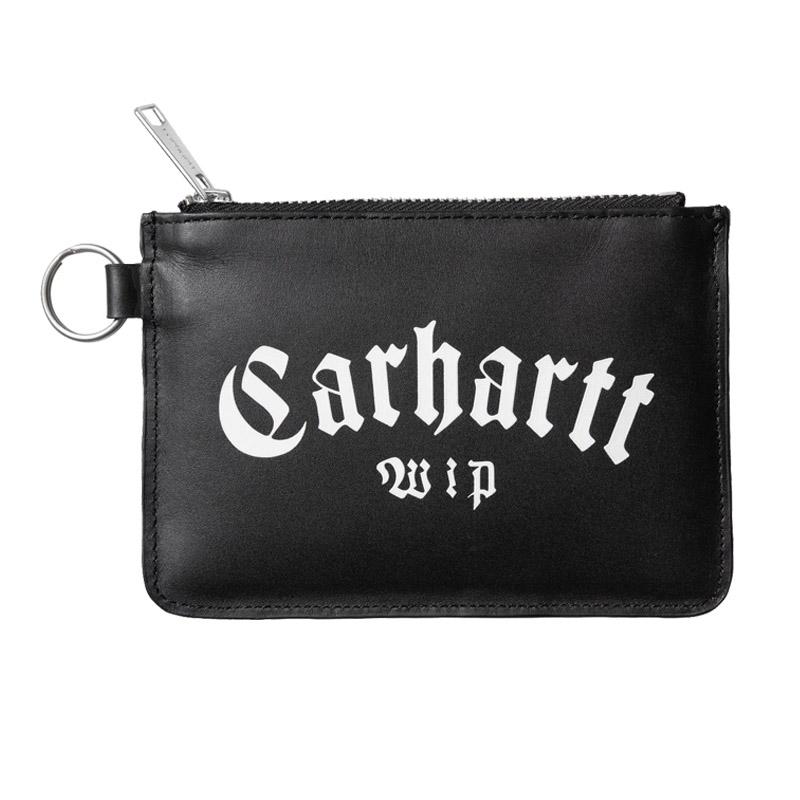 【最終価格】【新品】【レア】Carhartt ウォレットチェーン付き 皮財布 黒 並行輸入】カーハート ダブリューアイピー Carhartt ONYX ZIP WALLET