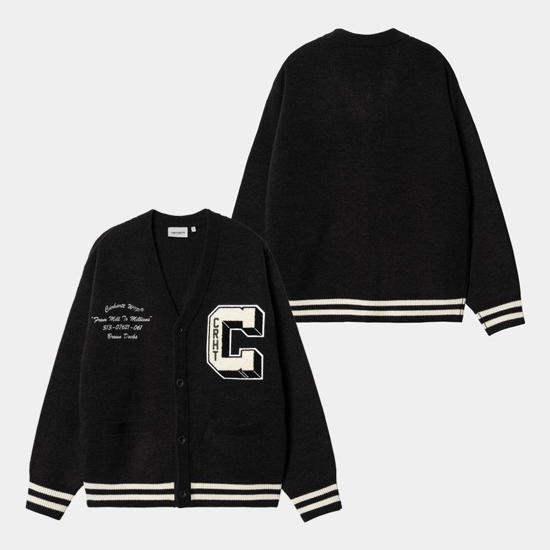 Carhartt WIP Duck Wool Knit Blouson 黒　2 SACAI X CARHARTT WIP DUCK X WOOL KNIT BLOUSON – HIRSHLEIFERS