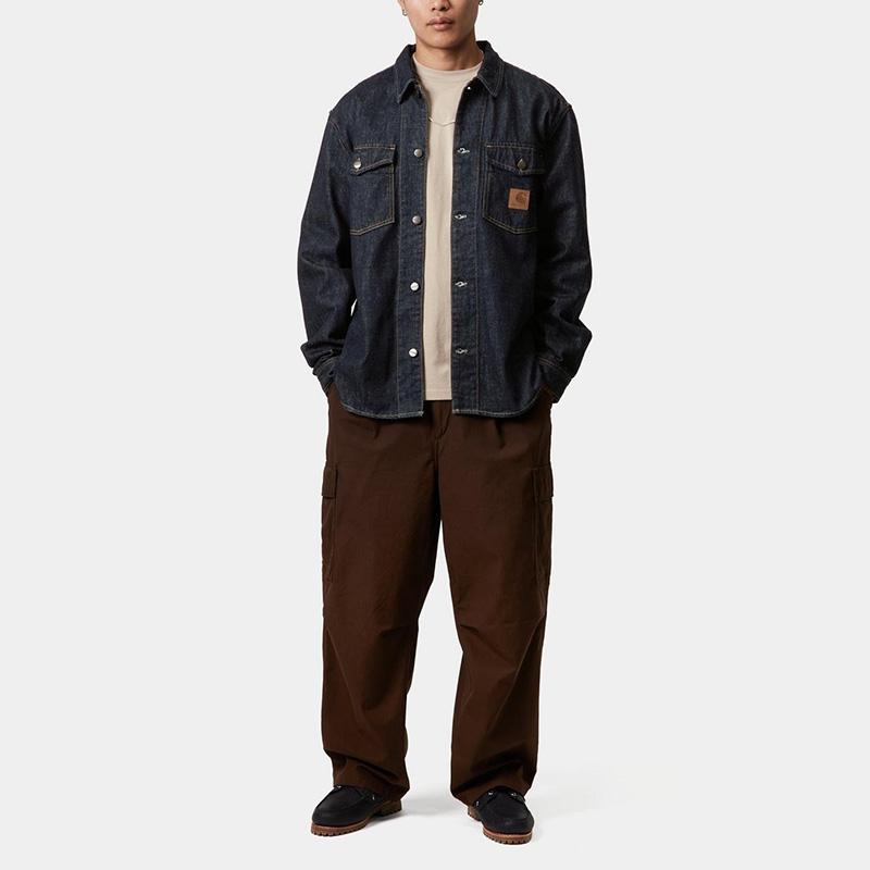 ★カーハートデニム シャツジャケット　Lサイズ Carhartt WIP 【並行輸入】カーハート ダブリューアイピー