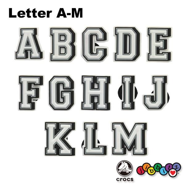 クロックス CROCS ジビッツ jibbitz レター A-M Letter A-M クロックス シューズアクセサリー アルファベットイニシャル [SKY] [小物] [AA-2]