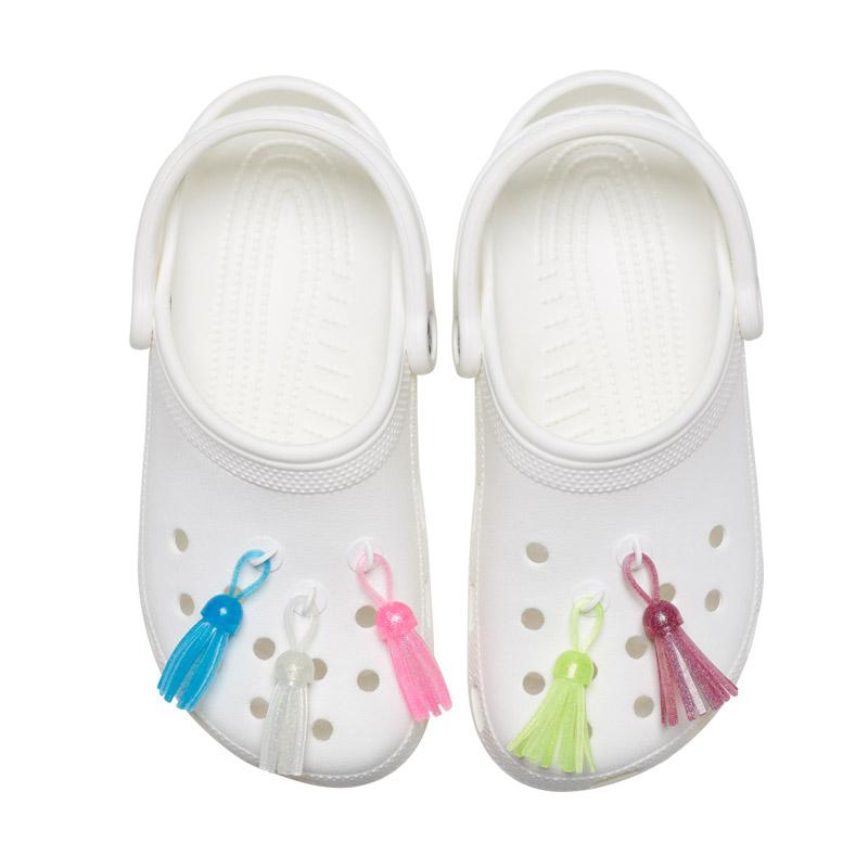 crocs クロックス CROCS ジビッツ jibbitz レインボー フリンジ