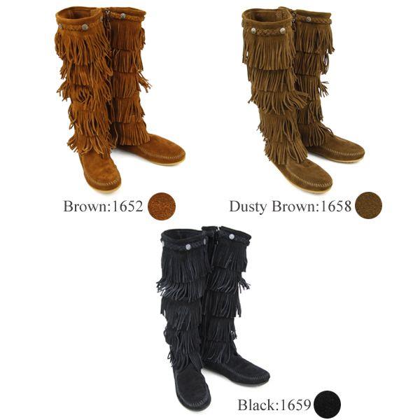 【アウトレット】ミネトンカ MINNETONKA  5段フリンジ スエード ロングブーツ 5Layer Fringe Long Boots [BB]｜neo｜05